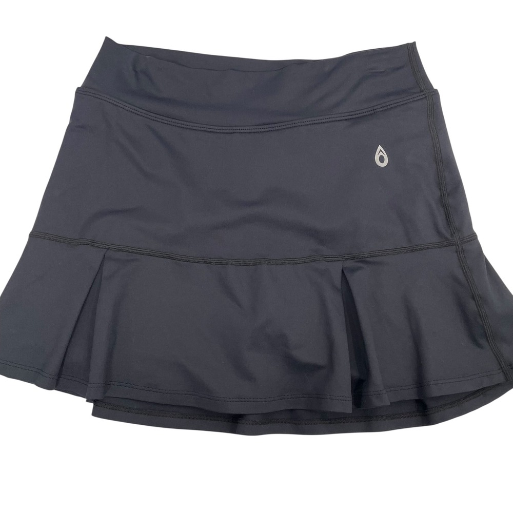 Dona Jo black pleated trim skorts skirt Size 2 US Size Large pickleball tennis
